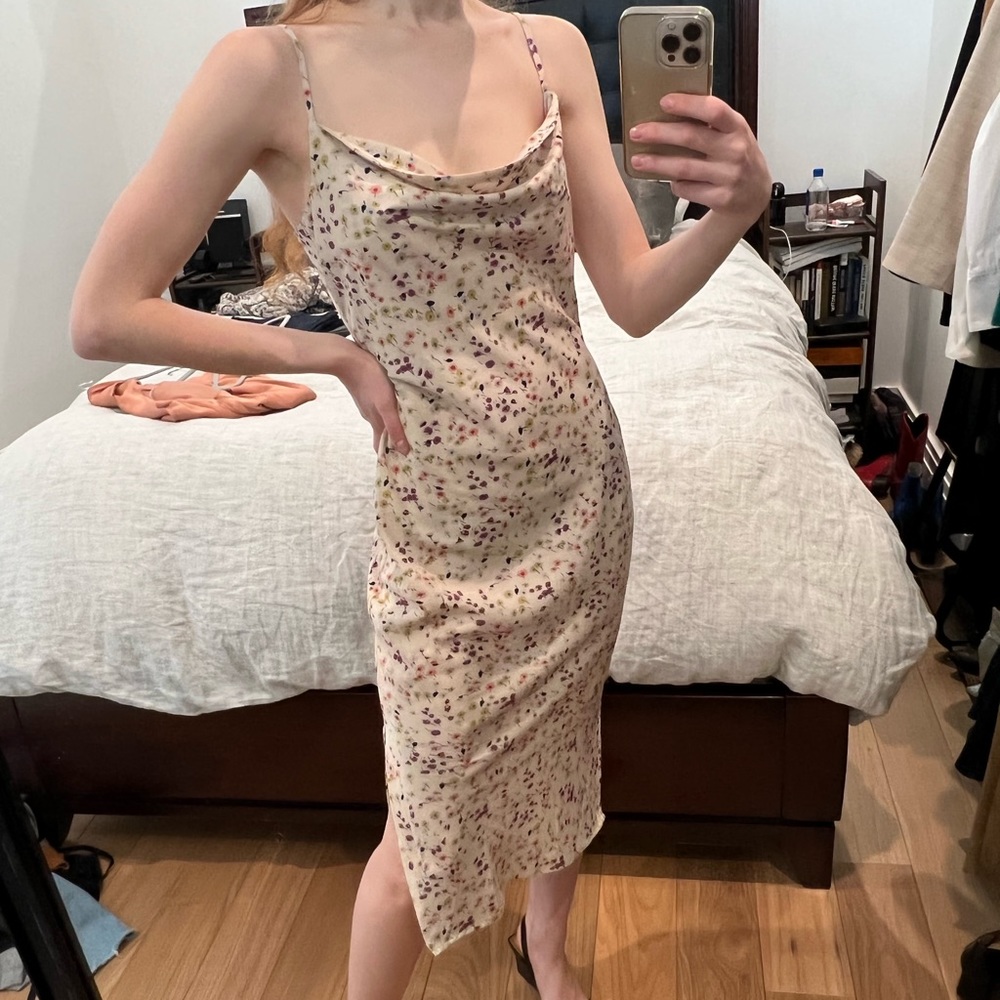 Nasty Gal cowl neck dress